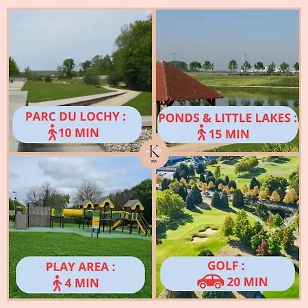 Phantasia By Kleidos, 10 Min De Disney! Jolie Maison Familiale 6p, 2 Chambres, Terrasse, Parking Маньи-ле-Онгр